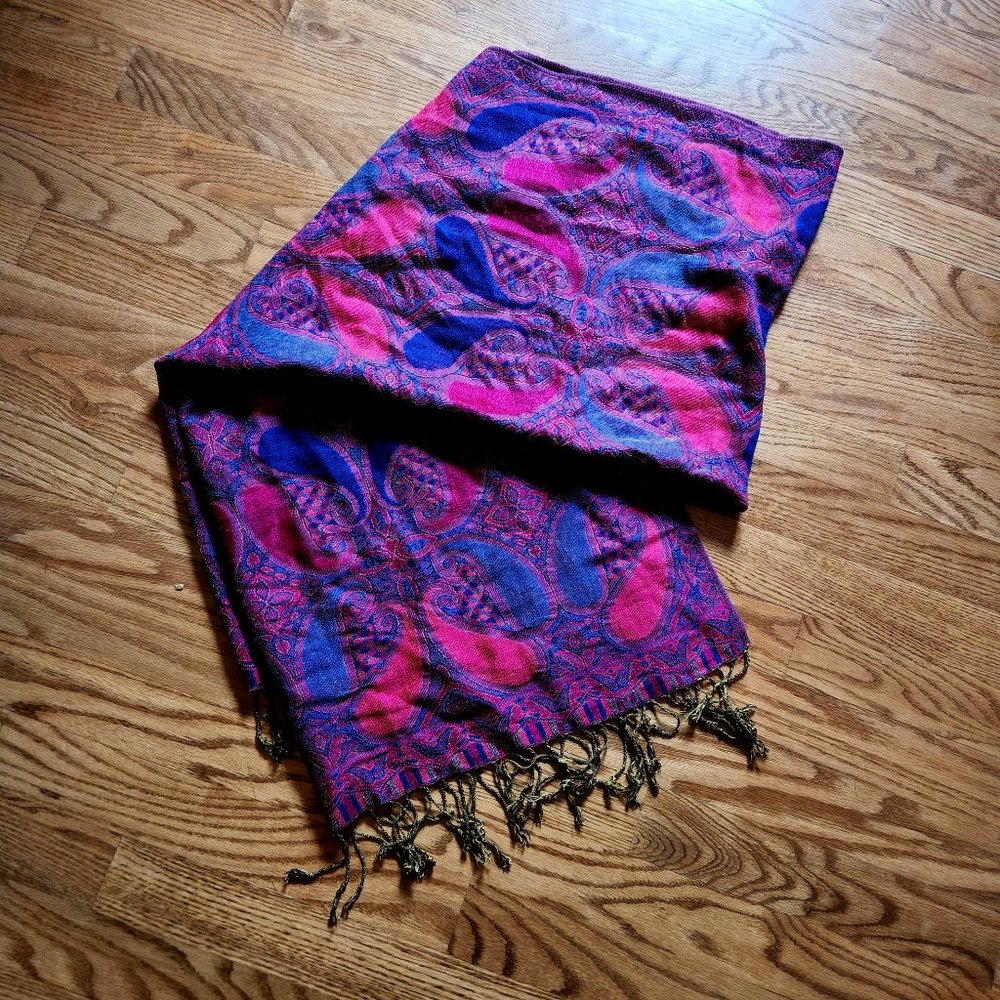 Multi Colored Pashmina Wrap Shawl